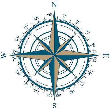 Compass symbolizing global guidance